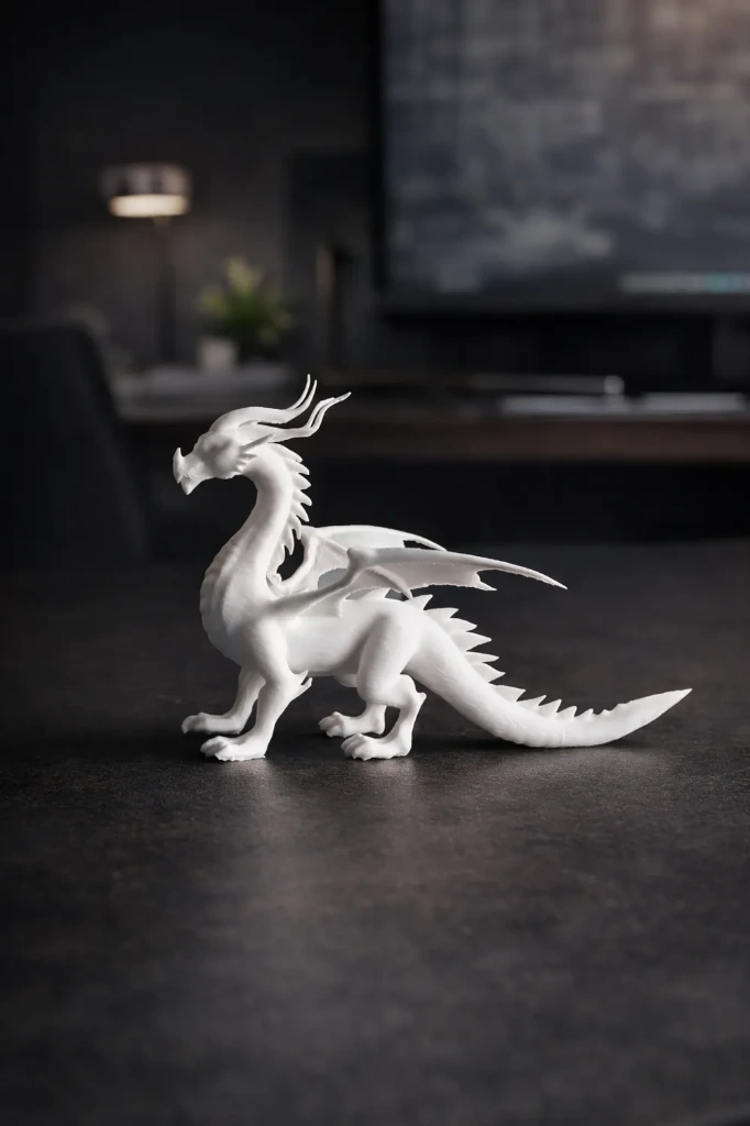 Aurora Dragon sculpture (black)