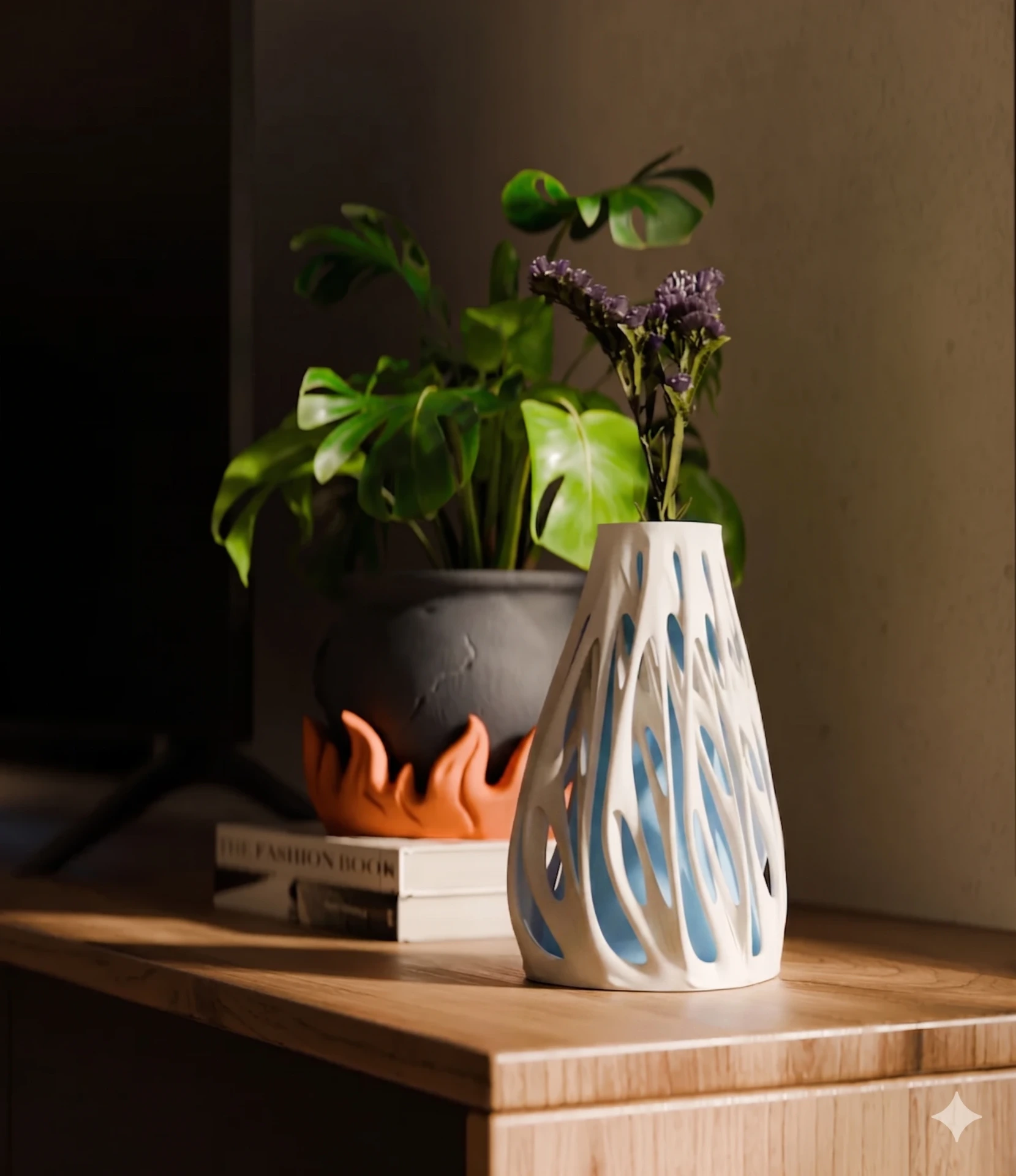 Bone Vase (Black, Black)